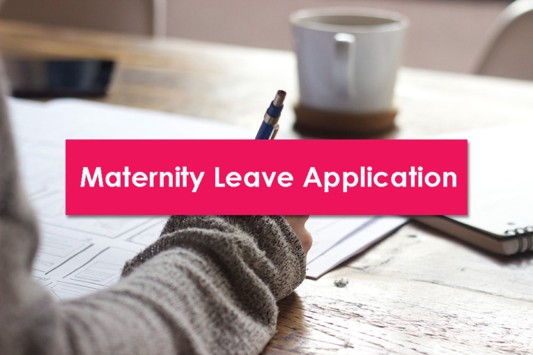 maternity leave application