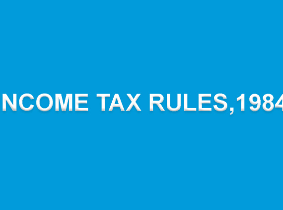 INCOME TAX RULES 1984