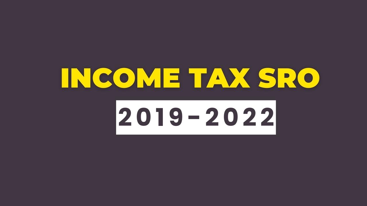 Income Tax SRO 2019-2022