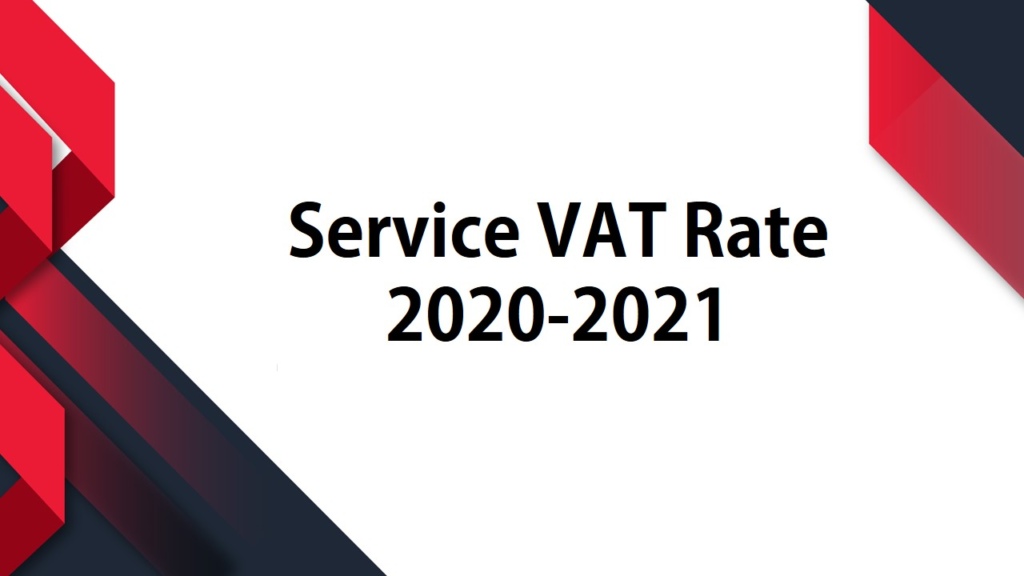 Service VAT Rate 2020-2021