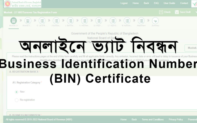 Business Identification Number Certificate