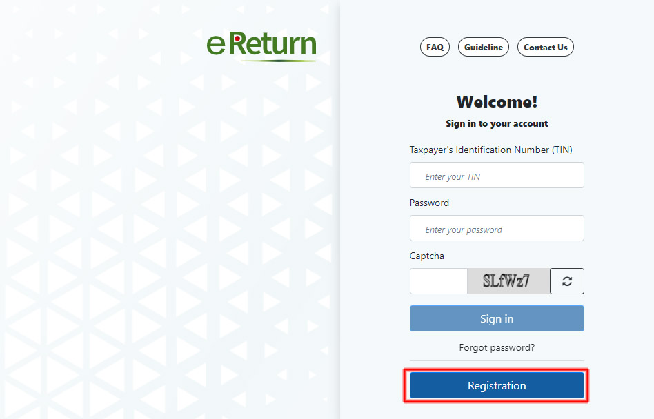 E-Return Registration