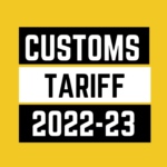 Customs Tariff 2022-23