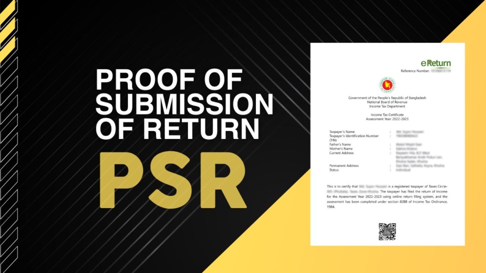 Proof of Submission of Return