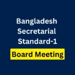 Bangladesh Secretarial Standard-1