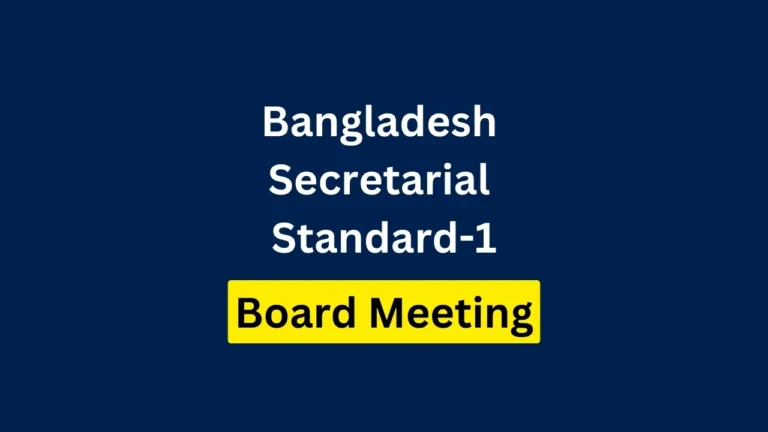 Bangladesh Secretarial Standard-1