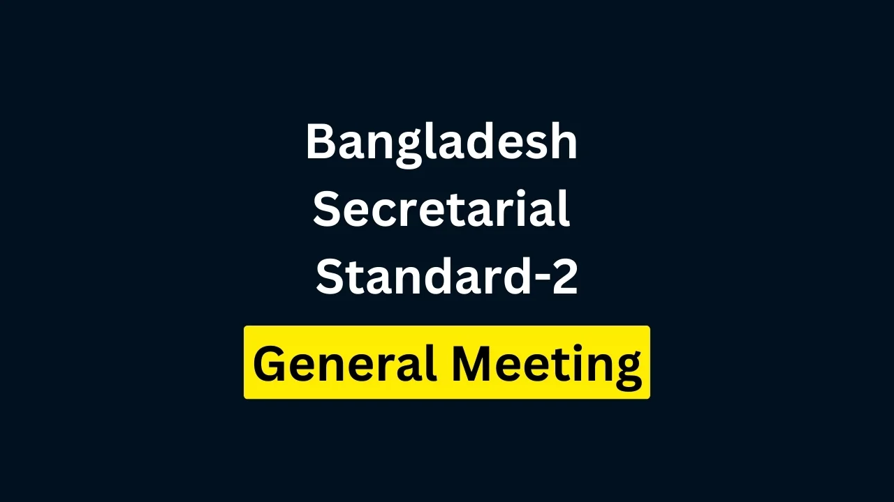 Bangladesh Secretarial Standard-2