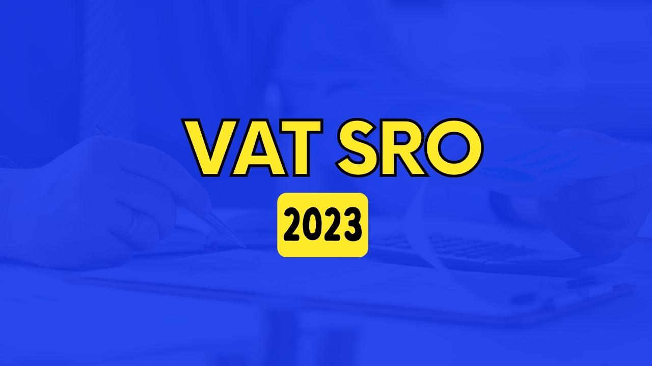 VAT SRO 2023