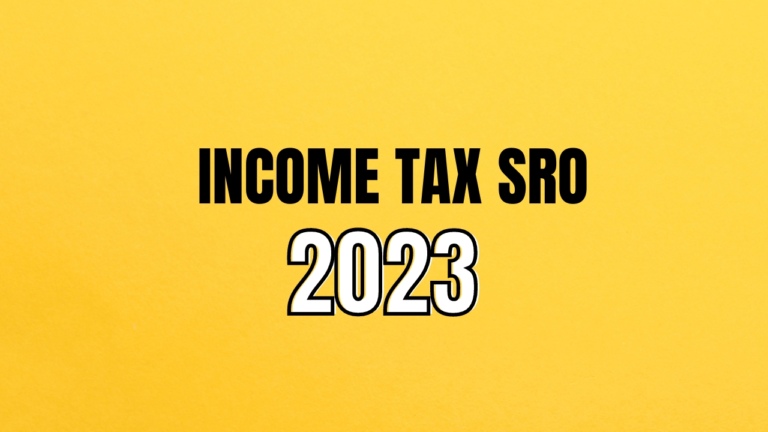 Income Tax SRO 2023