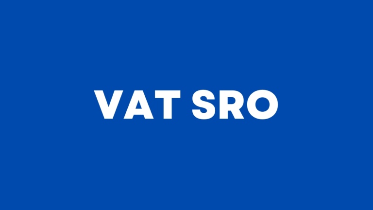 VAT SRO