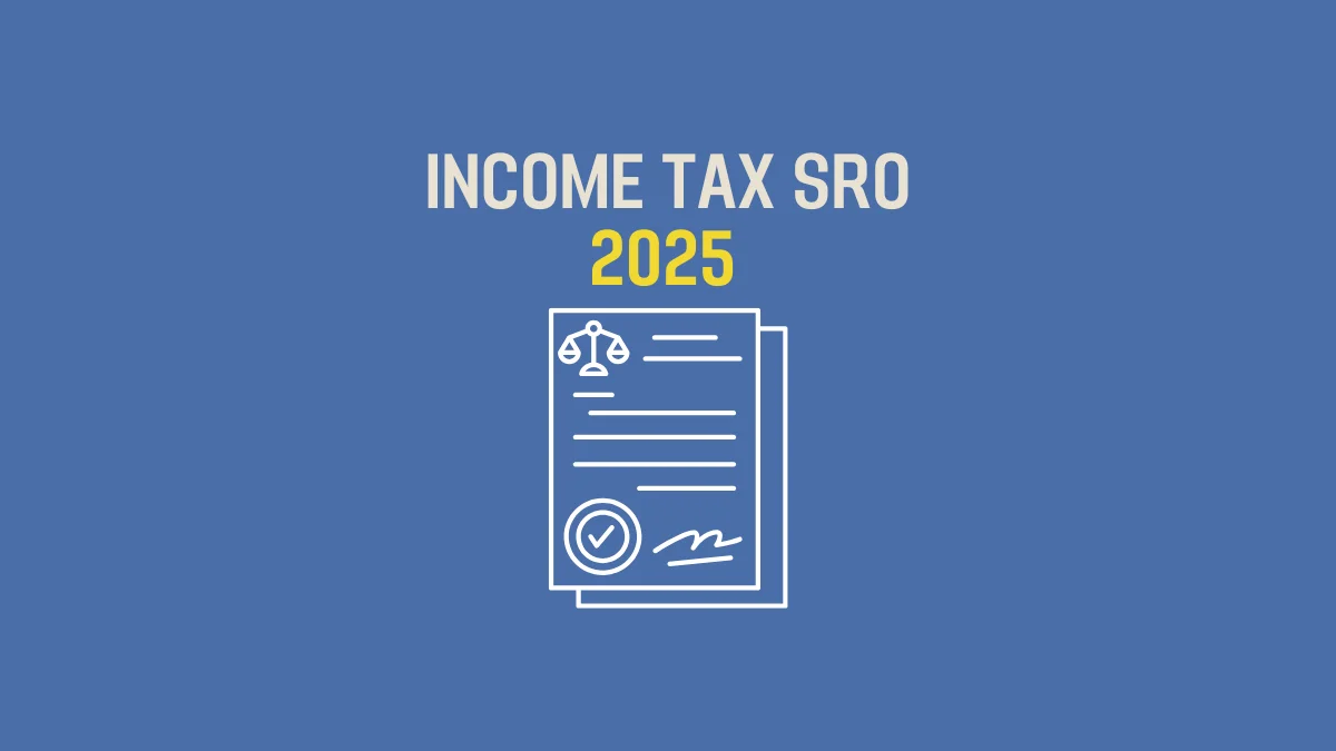 Income Tax SRO 2025 Income Tax SRO 2025