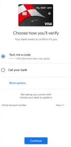 Google Wallet Card Verification