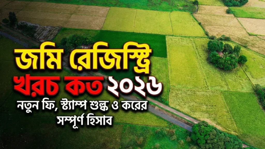 Land registration cost bangladesh 2026