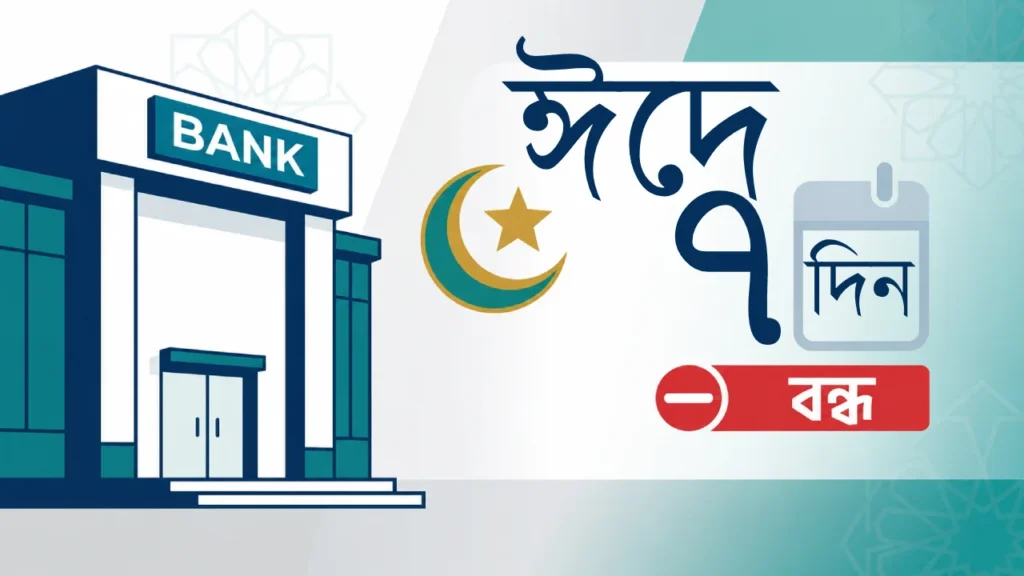 ঈদুল আজহা ২০২৬ এ ৭ দিন বন্ধ থাকবে ব্যাংক Eid Holiday for Eid Ul Adha 2026