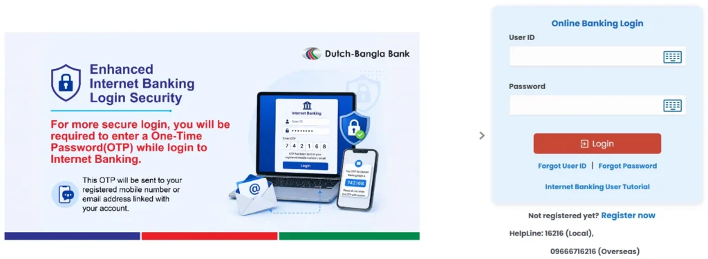dutch bangla bank internet banking login
