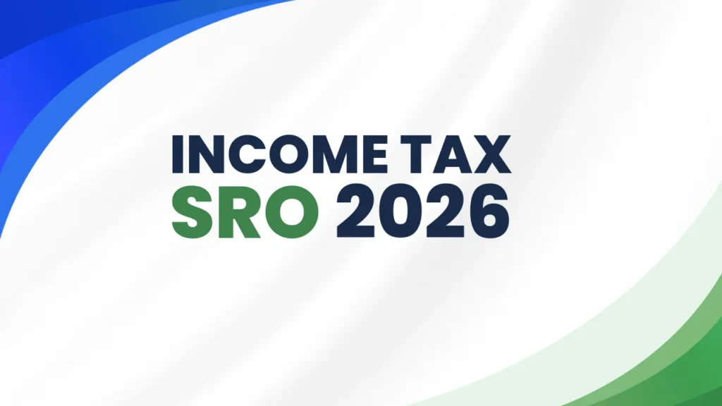INCOME TAX SRO 2026