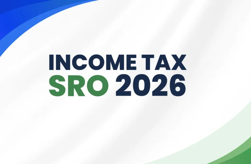 INCOME TAX SRO 2026