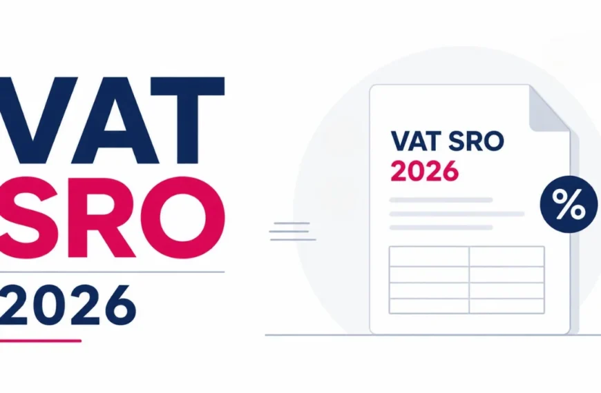 VAT SRO 2026